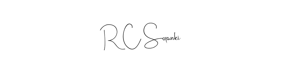 How to make R C Solanki signature? Andilay-7BmLP is a professional autograph style. Create handwritten signature for R C Solanki name. R C Solanki signature style 4 images and pictures png