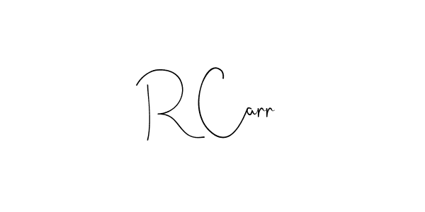 if you are searching for the best signature style for your name R Carr. so please give up your signature search. here we have designed multiple signature styles  using Andilay-7BmLP. R Carr signature style 4 images and pictures png
