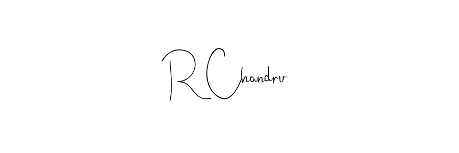 Design your own signature with our free online signature maker. With this signature software, you can create a handwritten (Andilay-7BmLP) signature for name R Chandru. R Chandru signature style 4 images and pictures png