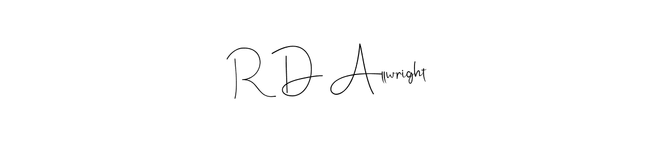 Here are the top 10 professional signature styles for the name R D Allwright. These are the best autograph styles you can use for your name. R D Allwright signature style 4 images and pictures png