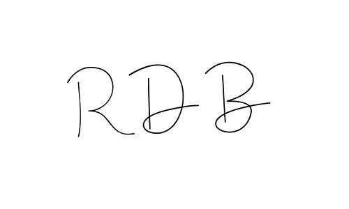 Design your own signature with our free online signature maker. With this signature software, you can create a handwritten (Andilay-7BmLP) signature for name R D B. R D B signature style 4 images and pictures png