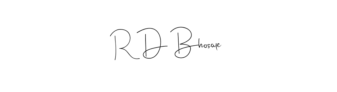 R D Bhosale stylish signature style. Best Handwritten Sign (Andilay-7BmLP) for my name. Handwritten Signature Collection Ideas for my name R D Bhosale. R D Bhosale signature style 4 images and pictures png