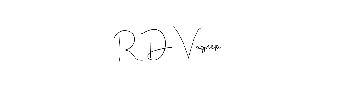 Design your own signature with our free online signature maker. With this signature software, you can create a handwritten (Andilay-7BmLP) signature for name R D Vaghela. R D Vaghela signature style 4 images and pictures png