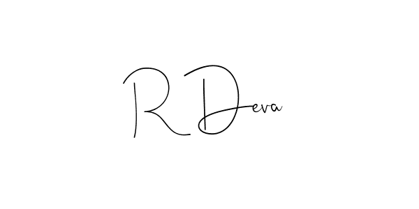 Similarly Andilay-7BmLP is the best handwritten signature design. Signature creator online .You can use it as an online autograph creator for name R Deva. R Deva signature style 4 images and pictures png