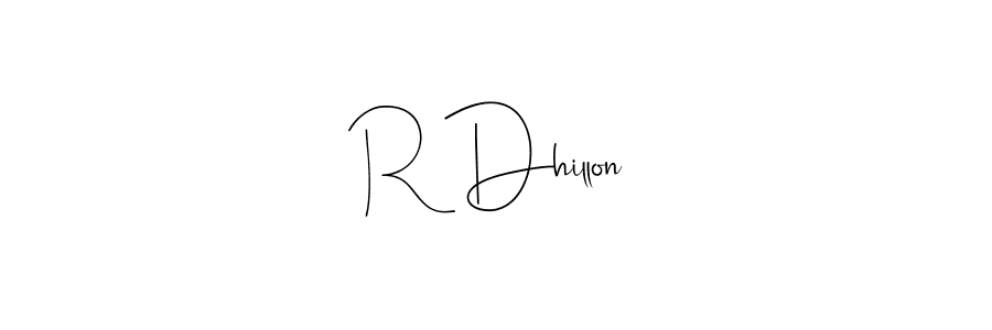 It looks lik you need a new signature style for name R Dhillon. Design unique handwritten (Andilay-7BmLP) signature with our free signature maker in just a few clicks. R Dhillon signature style 4 images and pictures png