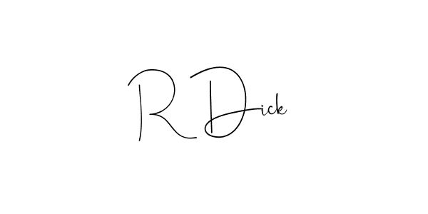 Andilay-7BmLP is a professional signature style that is perfect for those who want to add a touch of class to their signature. It is also a great choice for those who want to make their signature more unique. Get R Dick name to fancy signature for free. R Dick signature style 4 images and pictures png