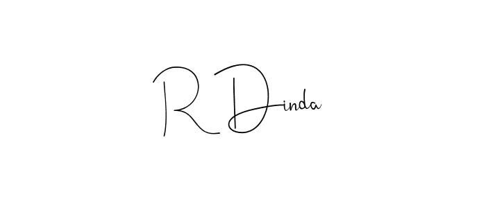 R Dinda stylish signature style. Best Handwritten Sign (Andilay-7BmLP) for my name. Handwritten Signature Collection Ideas for my name R Dinda. R Dinda signature style 4 images and pictures png