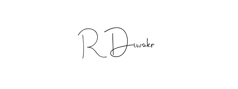 Make a beautiful signature design for name R Diwakr. Use this online signature maker to create a handwritten signature for free. R Diwakr signature style 4 images and pictures png
