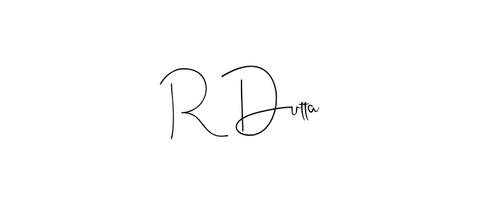 Make a beautiful signature design for name R Dutta. Use this online signature maker to create a handwritten signature for free. R Dutta signature style 4 images and pictures png