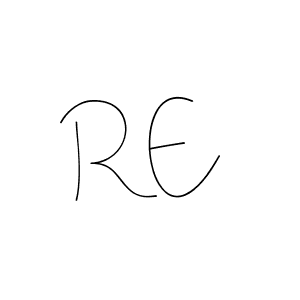 Use a signature maker to create a handwritten signature online. With this signature software, you can design (Andilay-7BmLP) your own signature for name R E. R E signature style 4 images and pictures png