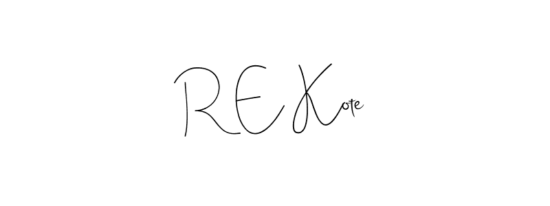 Best and Professional Signature Style for R E Kote. Andilay-7BmLP Best Signature Style Collection. R E Kote signature style 4 images and pictures png