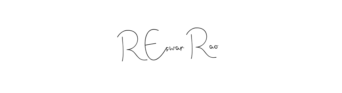 Make a beautiful signature design for name R Eswar Rao. Use this online signature maker to create a handwritten signature for free. R Eswar Rao signature style 4 images and pictures png