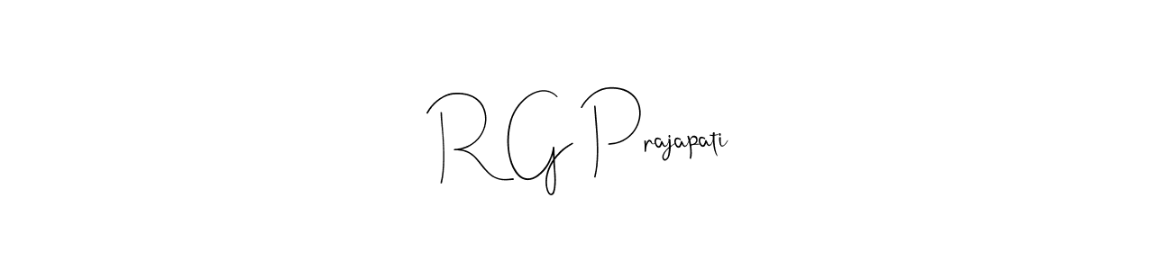 Also You can easily find your signature by using the search form. We will create R G Prajapati name handwritten signature images for you free of cost using Andilay-7BmLP sign style. R G Prajapati signature style 4 images and pictures png