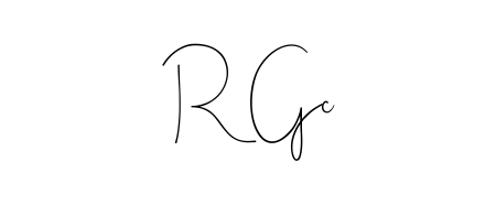 Create a beautiful signature design for name R Gc. With this signature (Andilay-7BmLP) fonts, you can make a handwritten signature for free. R Gc signature style 4 images and pictures png