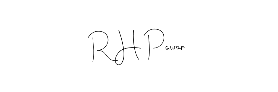 How to make R H Pawar name signature. Use Andilay-7BmLP style for creating short signs online. This is the latest handwritten sign. R H Pawar signature style 4 images and pictures png