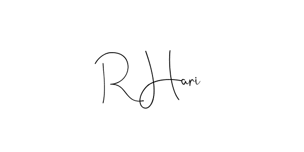 It looks lik you need a new signature style for name R Hari. Design unique handwritten (Andilay-7BmLP) signature with our free signature maker in just a few clicks. R Hari signature style 4 images and pictures png