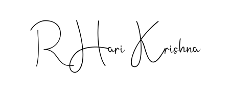 Make a beautiful signature design for name R Hari Krishna. With this signature (Andilay-7BmLP) style, you can create a handwritten signature for free. R Hari Krishna signature style 4 images and pictures png