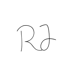 How to make R J signature? Andilay-7BmLP is a professional autograph style. Create handwritten signature for R J name. R J signature style 4 images and pictures png