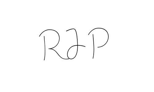 The best way (Andilay-7BmLP) to make a short signature is to pick only two or three words in your name. The name R J P include a total of six letters. For converting this name. R J P signature style 4 images and pictures png