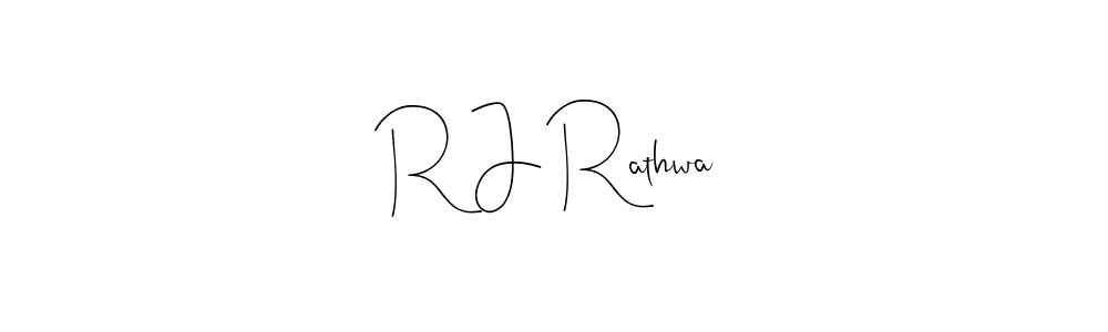 Also we have R J Rathwa name is the best signature style. Create professional handwritten signature collection using Andilay-7BmLP autograph style. R J Rathwa signature style 4 images and pictures png