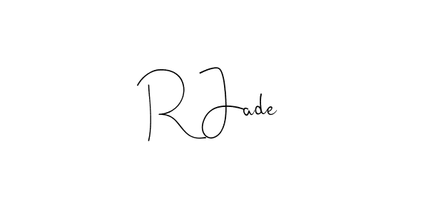 Best and Professional Signature Style for R Jade. Andilay-7BmLP Best Signature Style Collection. R Jade signature style 4 images and pictures png