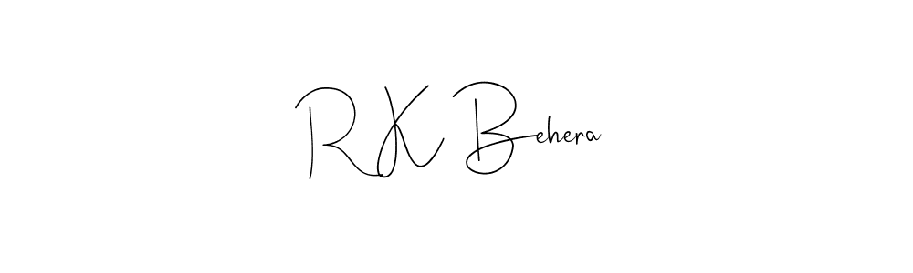 Make a beautiful signature design for name R K Behera. Use this online signature maker to create a handwritten signature for free. R K Behera signature style 4 images and pictures png