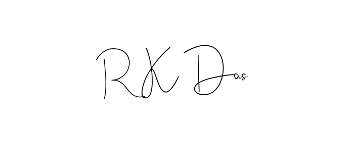 if you are searching for the best signature style for your name R K Das. so please give up your signature search. here we have designed multiple signature styles  using Andilay-7BmLP. R K Das signature style 4 images and pictures png