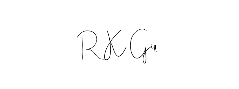 Make a beautiful signature design for name R K Gill. Use this online signature maker to create a handwritten signature for free. R K Gill signature style 4 images and pictures png