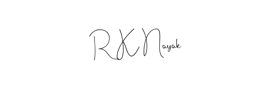 Use a signature maker to create a handwritten signature online. With this signature software, you can design (Andilay-7BmLP) your own signature for name R K Nayak. R K Nayak signature style 4 images and pictures png