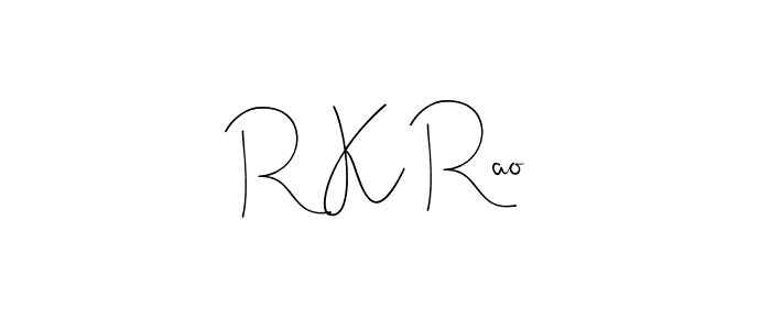 R K Rao stylish signature style. Best Handwritten Sign (Andilay-7BmLP) for my name. Handwritten Signature Collection Ideas for my name R K Rao. R K Rao signature style 4 images and pictures png