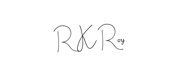 if you are searching for the best signature style for your name R K Roy. so please give up your signature search. here we have designed multiple signature styles  using Andilay-7BmLP. R K Roy signature style 4 images and pictures png