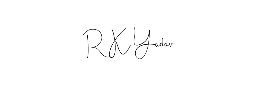 How to Draw R K Yadav signature style? Andilay-7BmLP is a latest design signature styles for name R K Yadav. R K Yadav signature style 4 images and pictures png