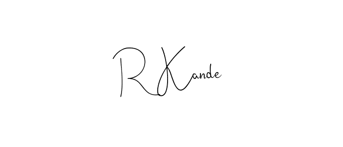 How to make R Kande signature? Andilay-7BmLP is a professional autograph style. Create handwritten signature for R Kande name. R Kande signature style 4 images and pictures png