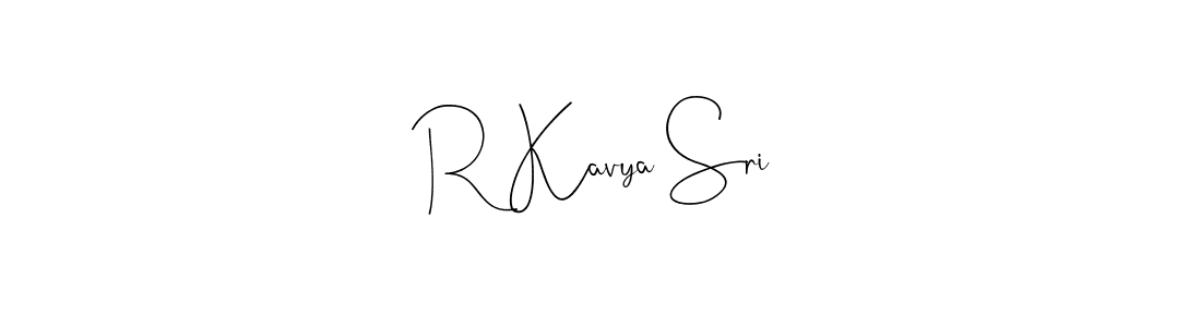 R Kavya Sri stylish signature style. Best Handwritten Sign (Andilay-7BmLP) for my name. Handwritten Signature Collection Ideas for my name R Kavya Sri. R Kavya Sri signature style 4 images and pictures png