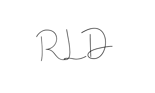 The best way (Andilay-7BmLP) to make a short signature is to pick only two or three words in your name. The name R L D include a total of six letters. For converting this name. R L D signature style 4 images and pictures png