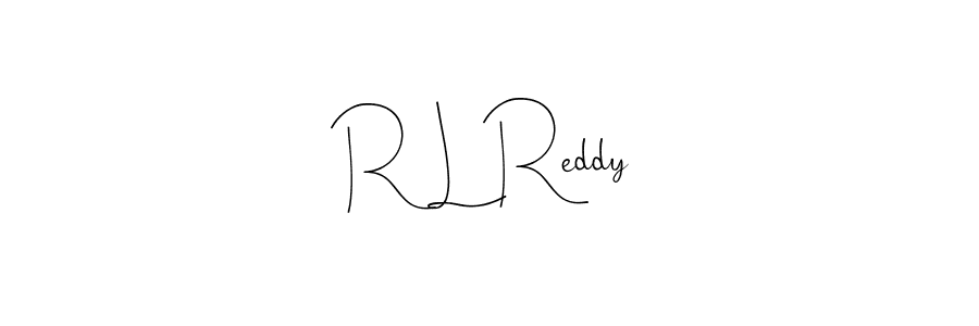 You should practise on your own different ways (Andilay-7BmLP) to write your name (R L Reddy) in signature. don't let someone else do it for you. R L Reddy signature style 4 images and pictures png