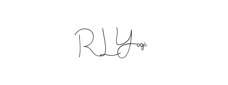 Make a beautiful signature design for name R L Yogi. Use this online signature maker to create a handwritten signature for free. R L Yogi signature style 4 images and pictures png