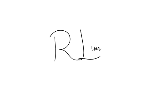 R Lim stylish signature style. Best Handwritten Sign (Andilay-7BmLP) for my name. Handwritten Signature Collection Ideas for my name R Lim. R Lim signature style 4 images and pictures png