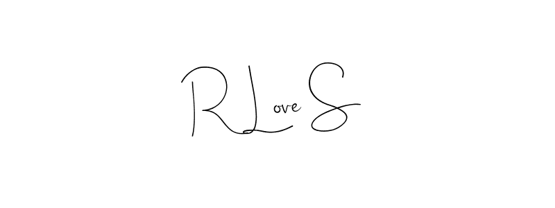 Use a signature maker to create a handwritten signature online. With this signature software, you can design (Andilay-7BmLP) your own signature for name R Love S. R Love S signature style 4 images and pictures png