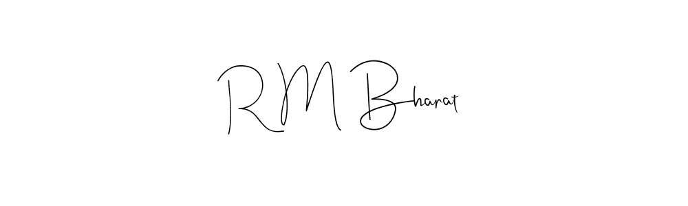 Once you've used our free online signature maker to create your best signature Andilay-7BmLP style, it's time to enjoy all of the benefits that R M Bharat name signing documents. R M Bharat signature style 4 images and pictures png