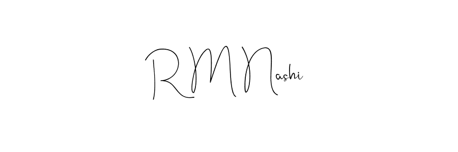 How to Draw R M Nashi signature style? Andilay-7BmLP is a latest design signature styles for name R M Nashi. R M Nashi signature style 4 images and pictures png