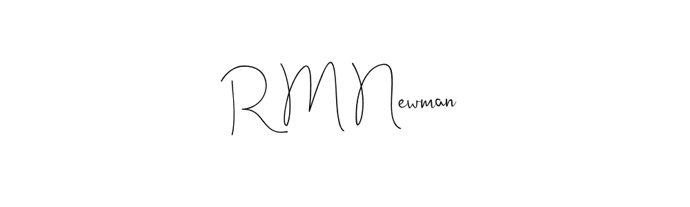 Use a signature maker to create a handwritten signature online. With this signature software, you can design (Andilay-7BmLP) your own signature for name R M Newman. R M Newman signature style 4 images and pictures png