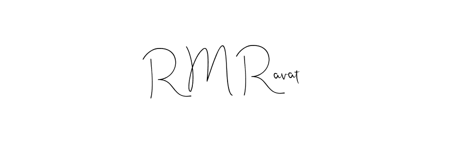 Make a beautiful signature design for name R M Ravat. Use this online signature maker to create a handwritten signature for free. R M Ravat signature style 4 images and pictures png