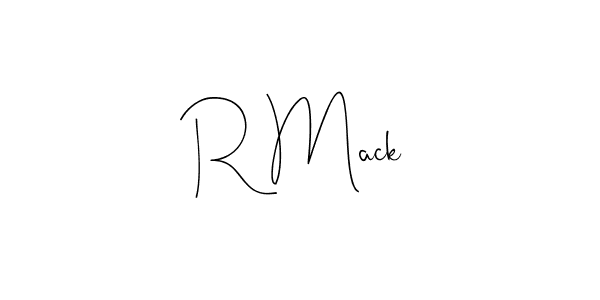 Make a beautiful signature design for name R Mack. With this signature (Andilay-7BmLP) style, you can create a handwritten signature for free. R Mack signature style 4 images and pictures png