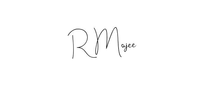 Use a signature maker to create a handwritten signature online. With this signature software, you can design (Andilay-7BmLP) your own signature for name R Majee. R Majee signature style 4 images and pictures png