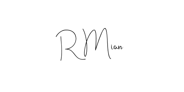 Make a beautiful signature design for name R Mian. Use this online signature maker to create a handwritten signature for free. R Mian signature style 4 images and pictures png
