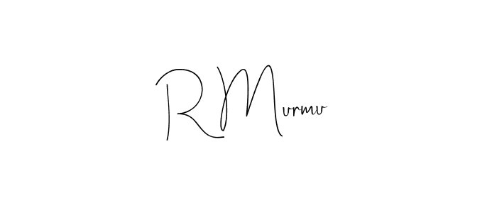 Use a signature maker to create a handwritten signature online. With this signature software, you can design (Andilay-7BmLP) your own signature for name R Murmu. R Murmu signature style 4 images and pictures png