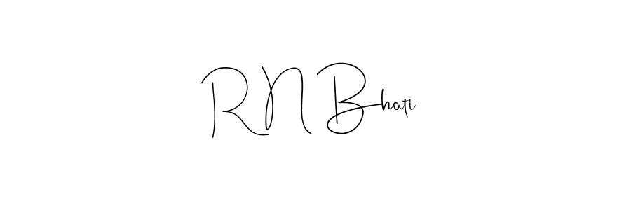 How to make R N Bhati signature? Andilay-7BmLP is a professional autograph style. Create handwritten signature for R N Bhati name. R N Bhati signature style 4 images and pictures png