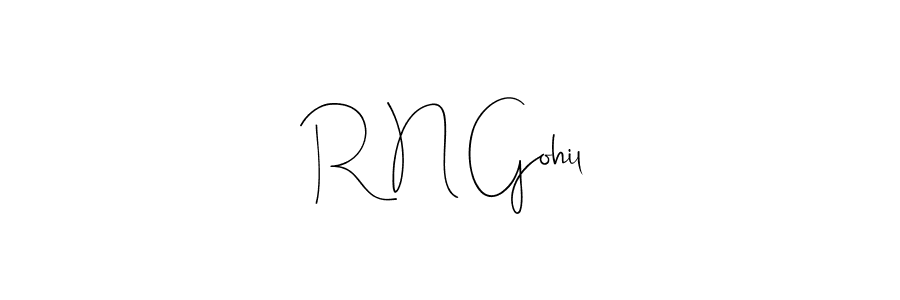 Make a short R N Gohil signature style. Manage your documents anywhere anytime using Andilay-7BmLP. Create and add eSignatures, submit forms, share and send files easily. R N Gohil signature style 4 images and pictures png