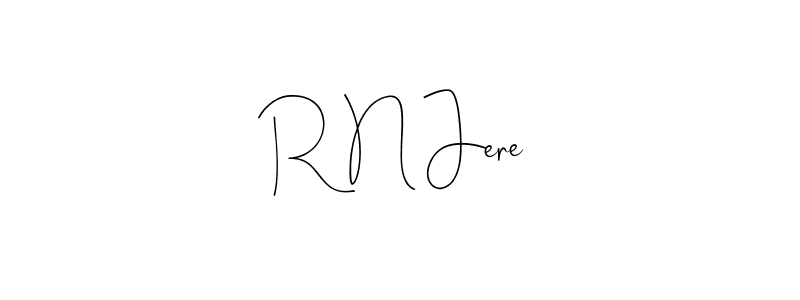 Create a beautiful signature design for name R N Jere. With this signature (Andilay-7BmLP) fonts, you can make a handwritten signature for free. R N Jere signature style 4 images and pictures png